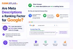 Are meta descriptions a ranking factor for Google​?